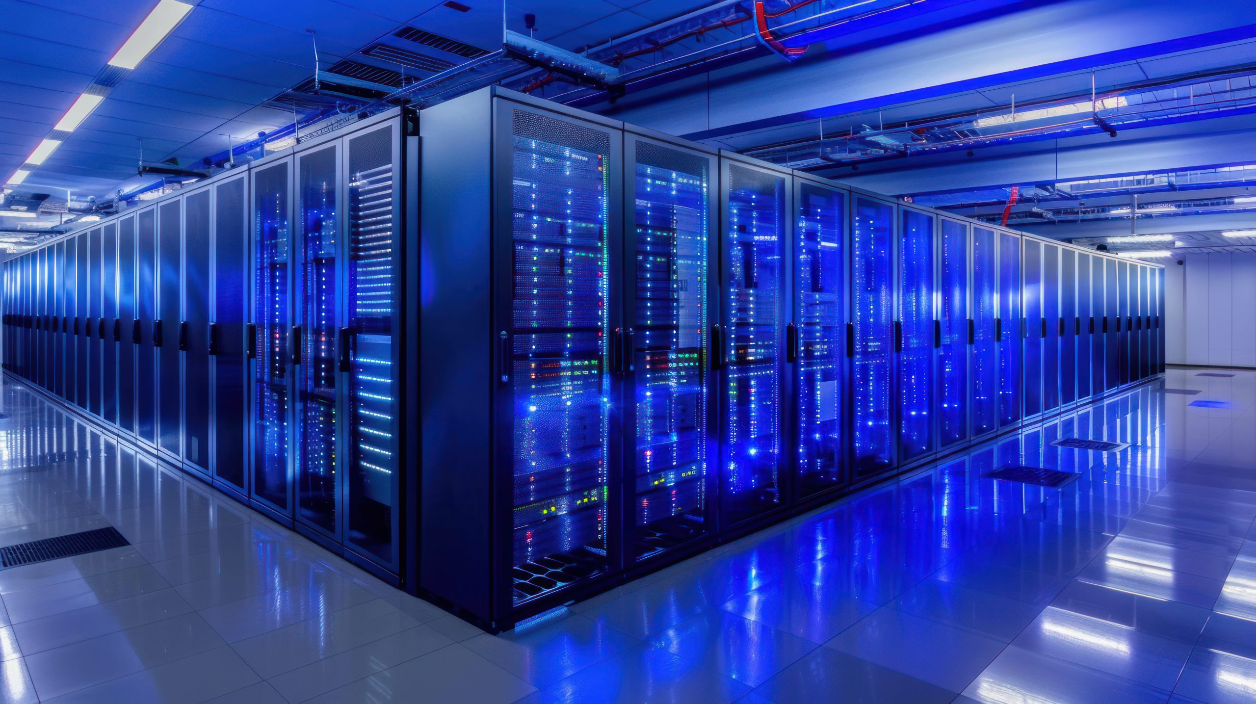 Salle serveurs — data center — illustration Axintra